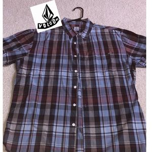 Volcom Plaid Button Down